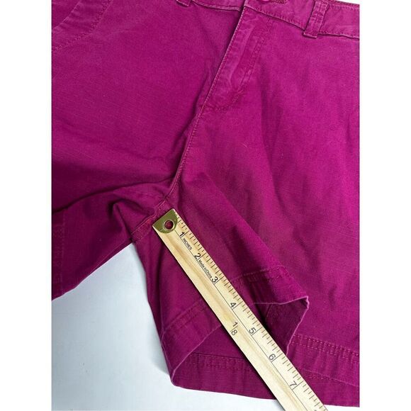 Eddie Bauer Women’s Chino Shorts Burgundy Size 14 - Picture 6 of 9
